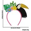 Children Party Headband Photo Prop Headpiece Flamingo Leaf Flower Design Lightweight Durable Flexible Material Suitable for Kids