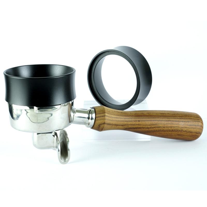 58mm Coffee Powder Receiving Dosing Ring Aluminum Alloy Loop For Expobar Gaggia Coffee Machines Funnel Accessories Barista Tools