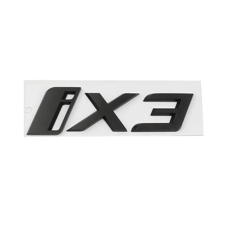 Car Rear Trunk Letters Logos Badge Emblem Decals Sticker For BMW IX3 G08 Boot Words Replacement Decoration Accessories Sx2