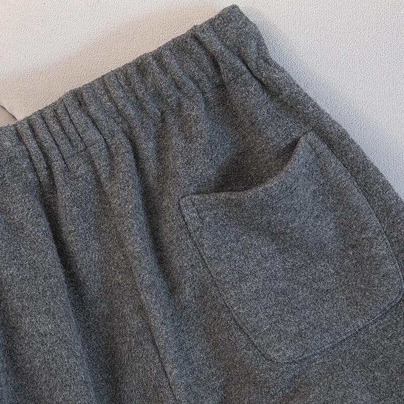 SIBASHE Women's High Waist Drawstring Fleece-Lined Wide-Leg Pants