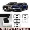 For Toyota RAV4 RAV 4 RAV4 2026 2027 ABS Black Car Interior Rear Row Seat Center Back Water Cup Holder Cover Trim Accessories