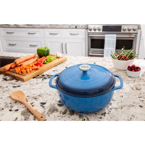 Lodge Enamel Dutch Oven, Blue, 5.7L, EC6D33