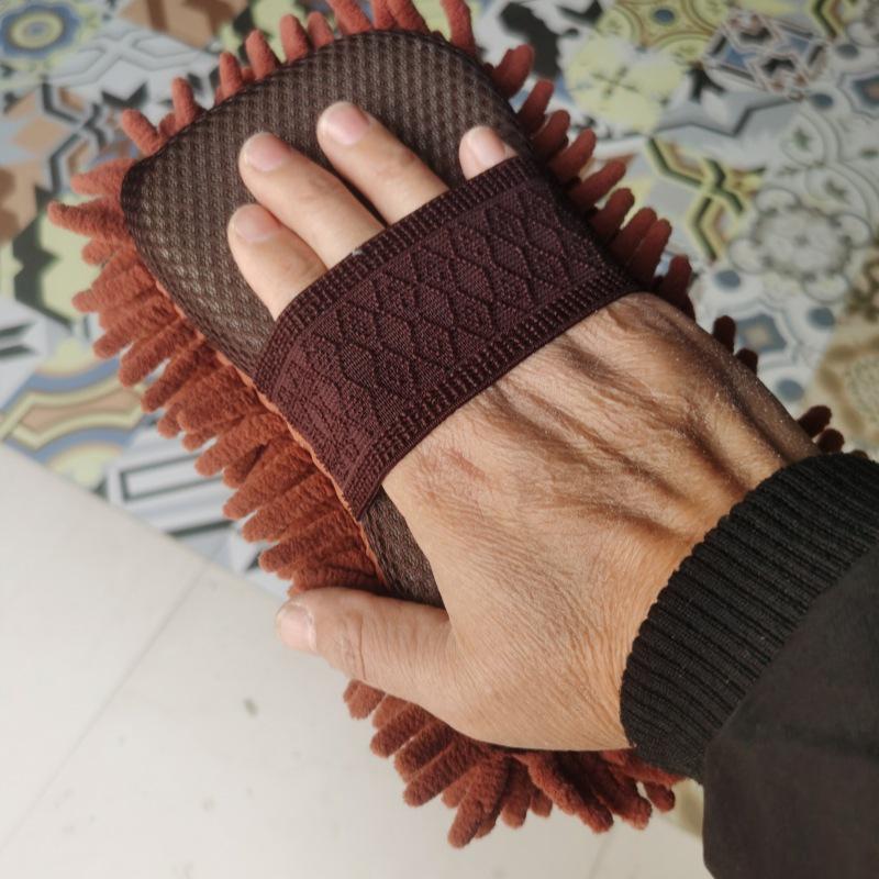 

Large Water-Absorbent Car Wash Sponge - Decontaminating Chenille Cloth for Cleaning and Waxing 14cm x 25cm x 5.5cm