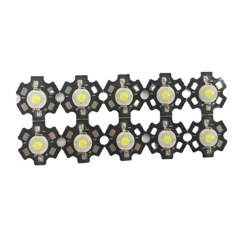 High Power LED Lamp Bead: 1W & 3W RGB Lumen, Aluminum Substrate.