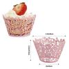 50 Pcs Laser Cut Hollow Cupcake Wrappers Baby Shower Muffin Cupcake Baking Cups Wedding Birthday Party Cake Decoration