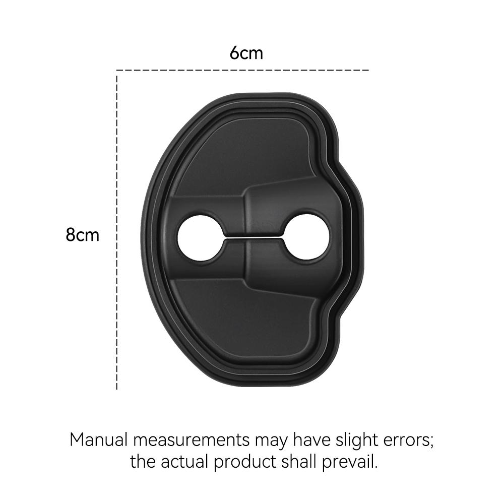 4pcs For Tesla Model 3/Y Highland Juniper Easy To Assemble Silicone Car Door Lock Covers Protective Decoration Case Accessories