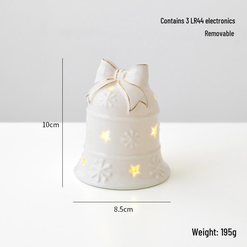 NUCHI Keramik Weihnachtsmann Glocke Weihnachtsdekorationen - Kleine Tischornamente