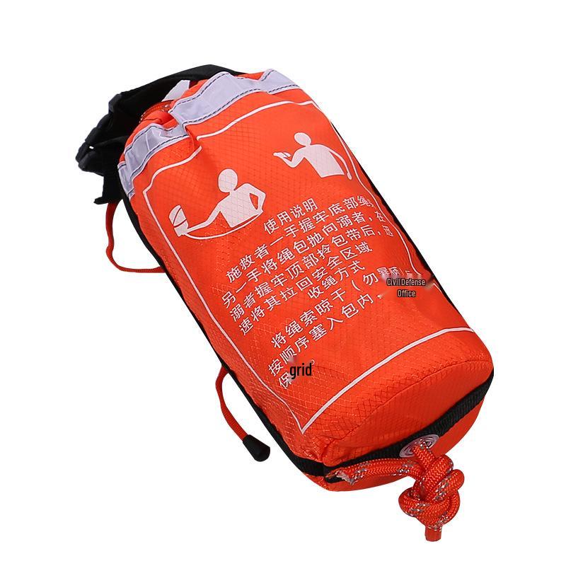 Reflective Water Rescue Throw Rope Bag - Floating Lifeline