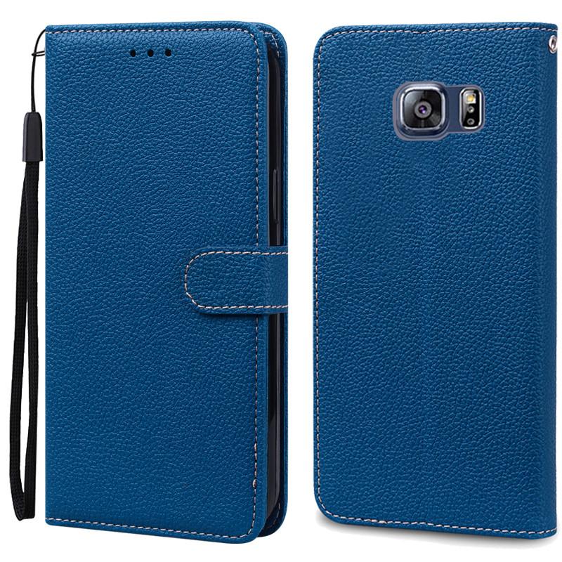 S6 Edge Case For Samsung Galaxy S6 Edge Case G925 Leather Flip Wallet Case For Samsung S6 S 6 edge Case G920 Wallet Cover Fundas