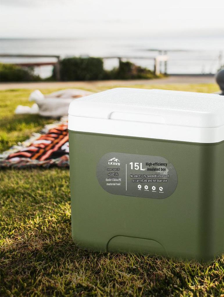 Portable Insulated Car Refrigerator for Camping and Fishing