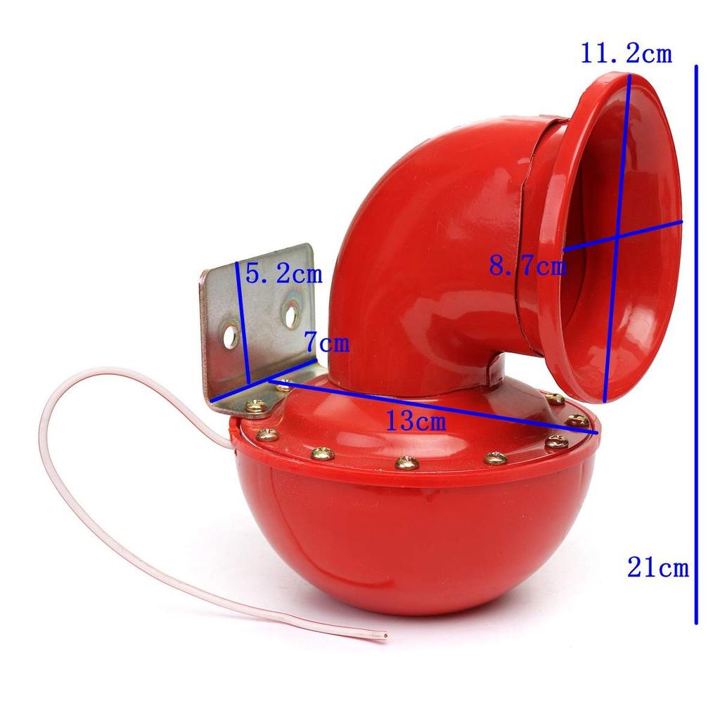 12V Electric Loud Snail Horn Air Horn Raging Sound 300DB For Car Motorcycle Truck Boat Crane 2020 New Car Air Snail Bull Horn
