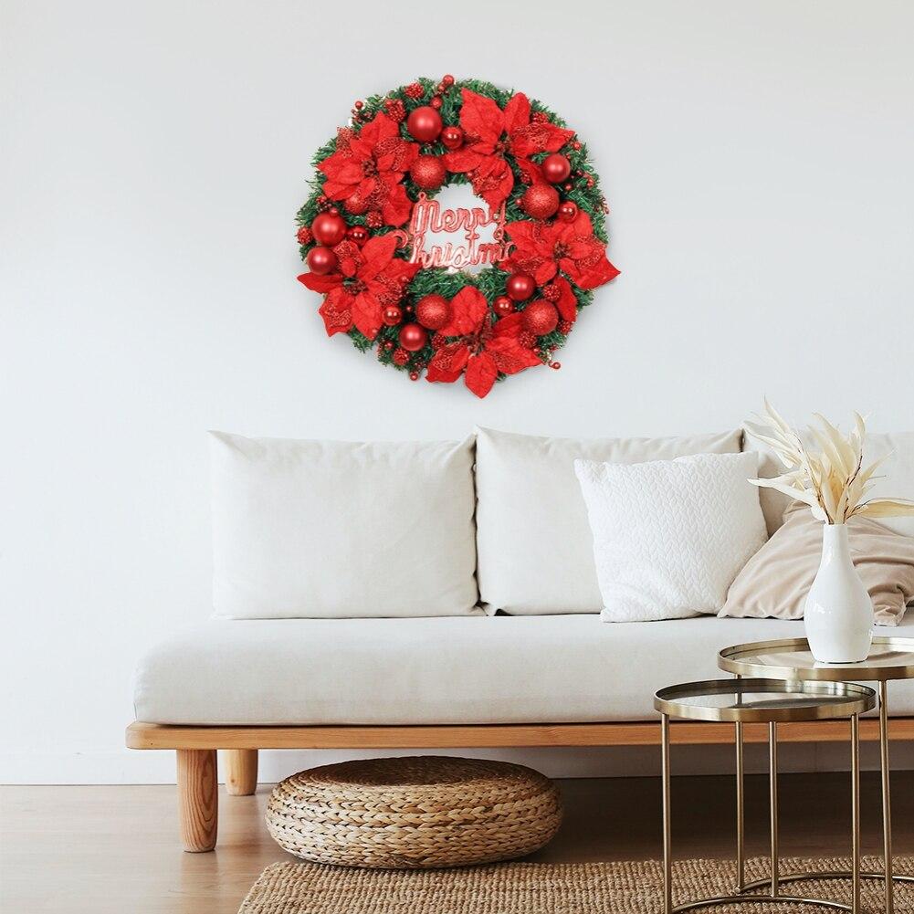 Vánoční věnec Vánoční dekorační věnec pro nástěnnou výlohu