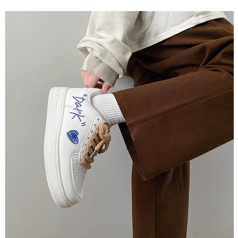 Spring Love Small White Shoes Male Street Shot Small Lovers Leisure Sports Board Shoes Tide