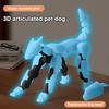 3D Printed Hound Action Figure Multi-jointed Movable Robot Dog Model Articulated