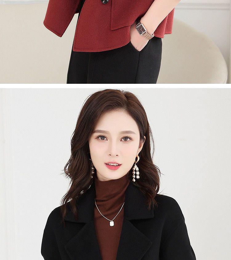 Petite Women's Versatile Woolen Jacket - Autumn/Winter Style