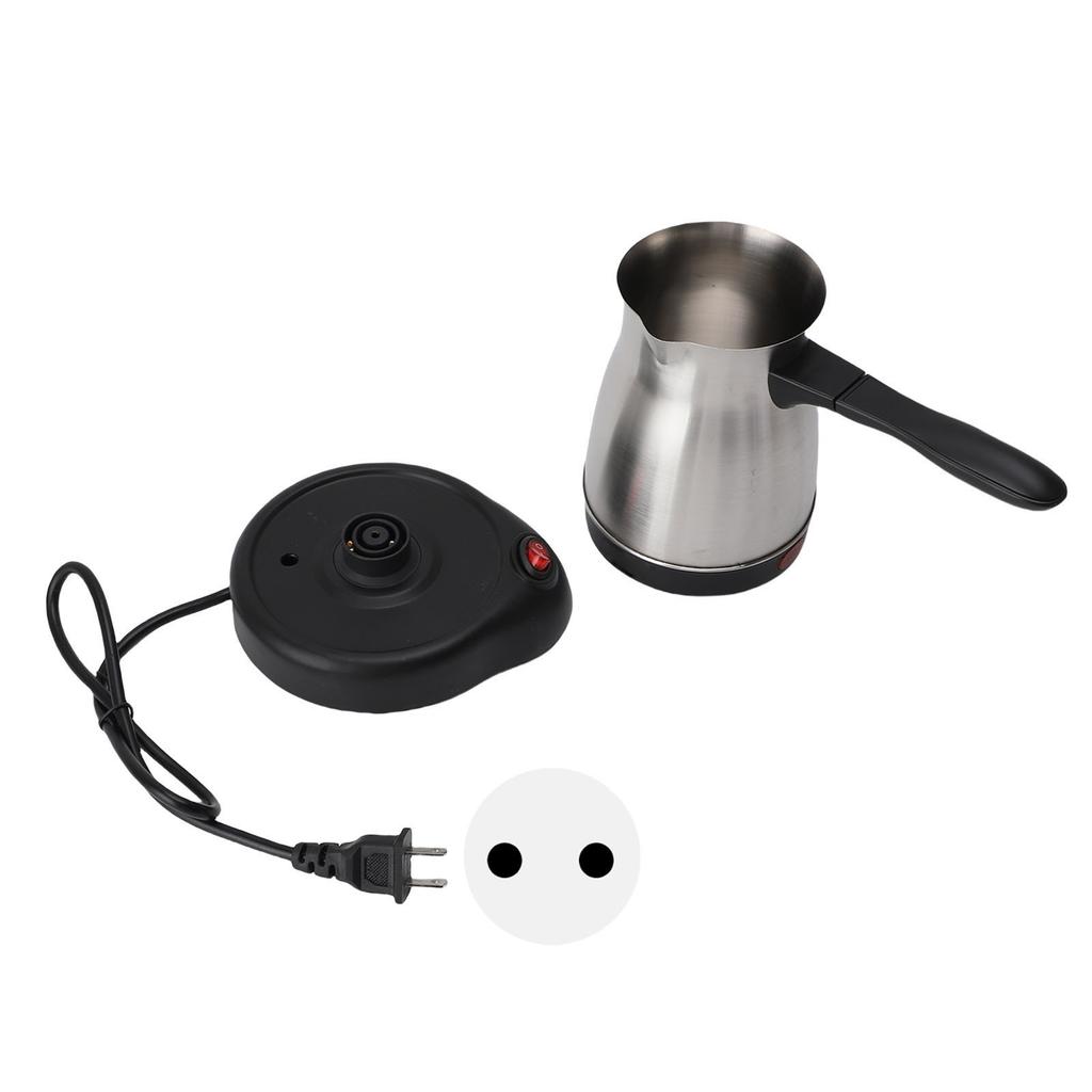 600ml Pour Over Coffee Kettle Miniature Stainless Steel Hand Brewed Electric Heating Coffee Pot for