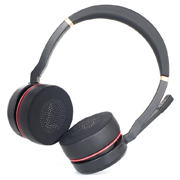 Anti Slip Cooling Ear Pads Skin Friendly Ear Cushions for Evolve 75 75+ Headphone Upgraded Accessories Washable Design