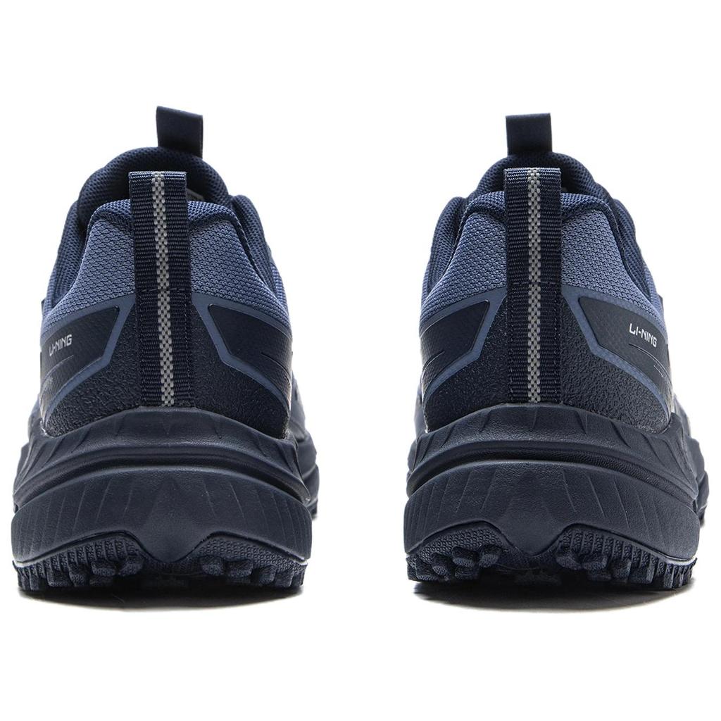 New LiNing Chasing Wind Cushioning Coverage Low Top Trail Running Shoes Men's Dusty Midnight Blue ARSV159-2