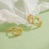 Trendy Geometric Ear Cuffs: Elegant Retro Style for Early Autumn 2023