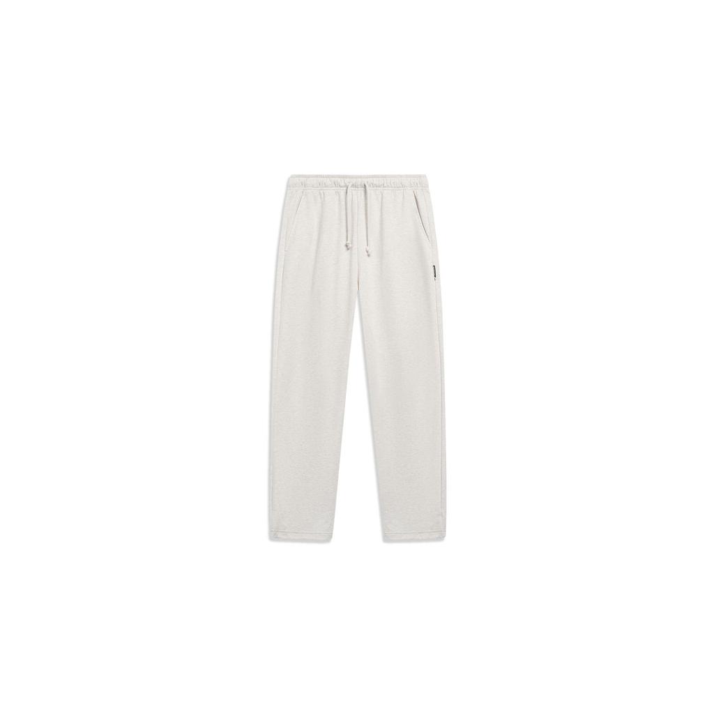 Li Ning Anti-Five Series Solid Color Elastic Waist Drawstring Knitted Sports Pants Men Pants Flower-Gray Tile-Gray AKLT273-3