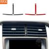 For Ford Edge SEL 2011-2014 Real Carbon Fiber Stickers Central Air Conditioning Vent Panel Car Accessories Interior Decorative