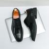 Fashion Leather Shoes for Men Gentleman Oxfords Lace Up Male Wedding Party Office Work Shoes Elegant Designer Brand Dress Shoes for Men