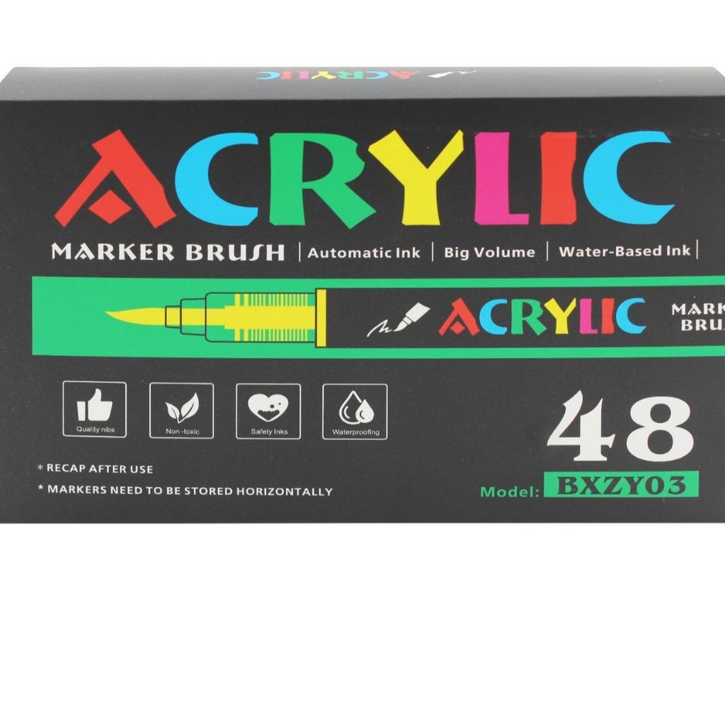 Large Acrylic Marker, Water-Based Student Art Special Watercolor Pen, Children'S Acrylic Pen