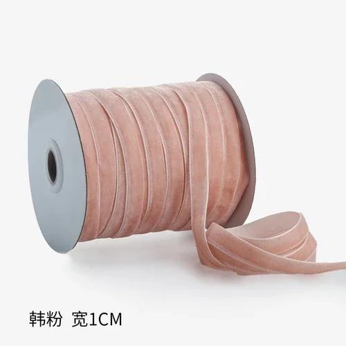 50yards 10mm Velvet Ribbon Wedding Party Decoration Handmade Gift Wrapping Hair Bows DIY Christmas  Sewing Crafts Fabric Ribbons