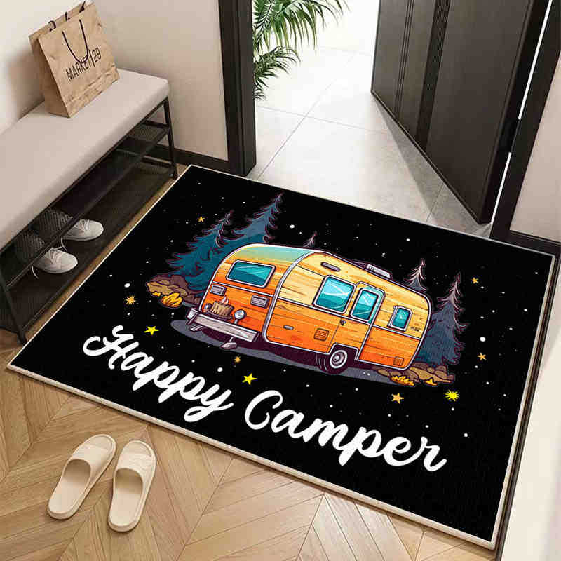 Mata podłogowa do domu w stylu amerykańskim Mata wejściowa do zdrapywania błota i brudu Odporna na zabrudzenia Mata podłogowa z kryształowego aksamitu Do użytku domowego Łatwa w pielęgnacji mata podłogowa