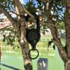 1/2 Stück Einziehbarer Hochleistungs-Zugaufroller Karabiner Ausgestattet mit Stahldraht Diebstahlsicherung für Camping, Alltag, Schlüsselanhänger-Werkzeug