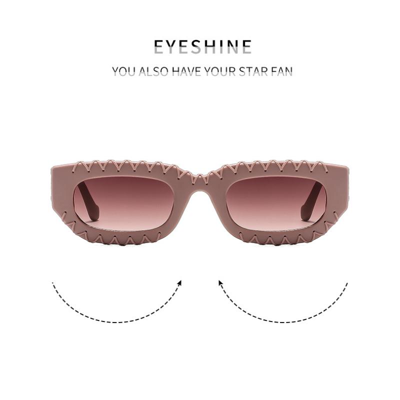 Women's sunglasses, men's and women's fashion square braided sunglasses