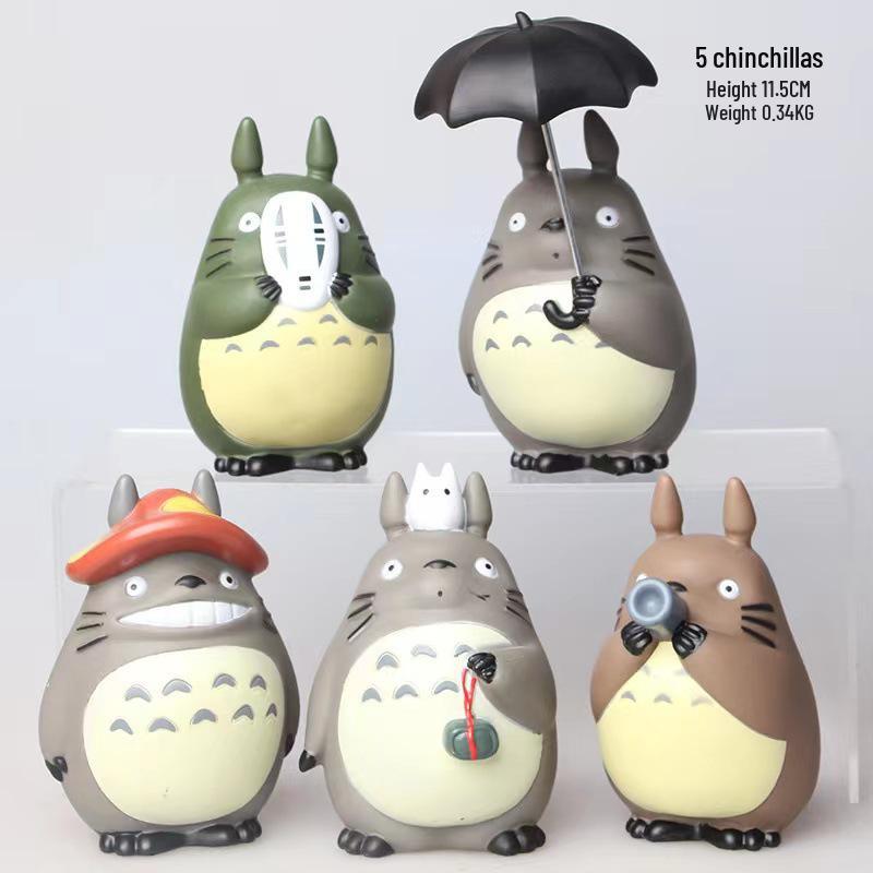 Hayao Miyazaki My Neighbor Totoro Hand-Painted Figure Doll - 5 Styles