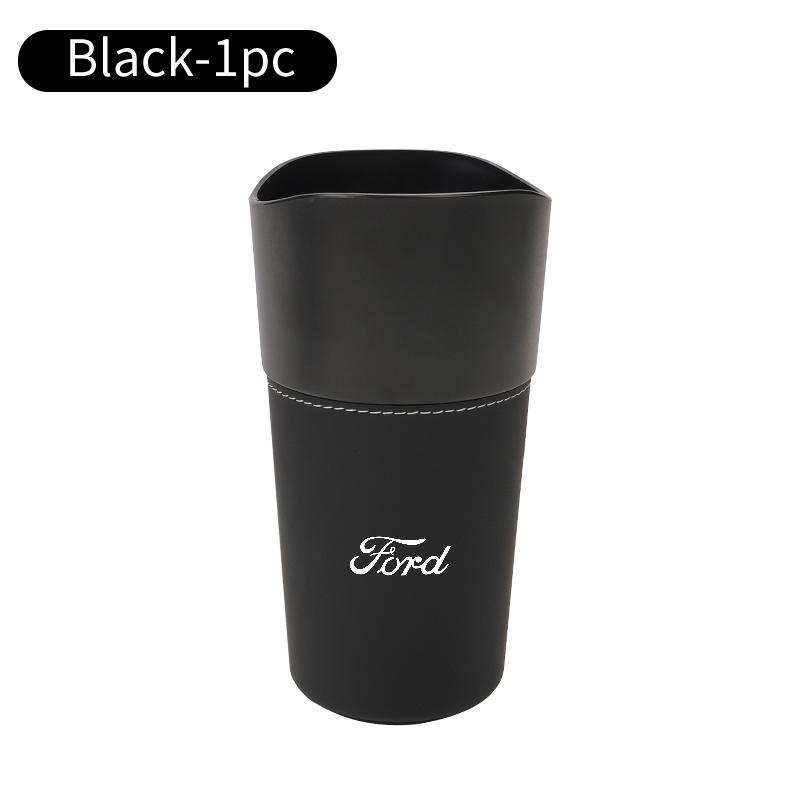 Durable Car Trash Can Leather Waterproof Auto Storage Bin Organizer For Ford Escort KA Flex Everest KA Expedition Falcon Fusion