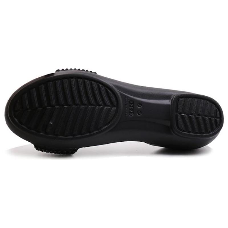 Crocs Lina Embellished D'Orsay Flat 'black' Women's