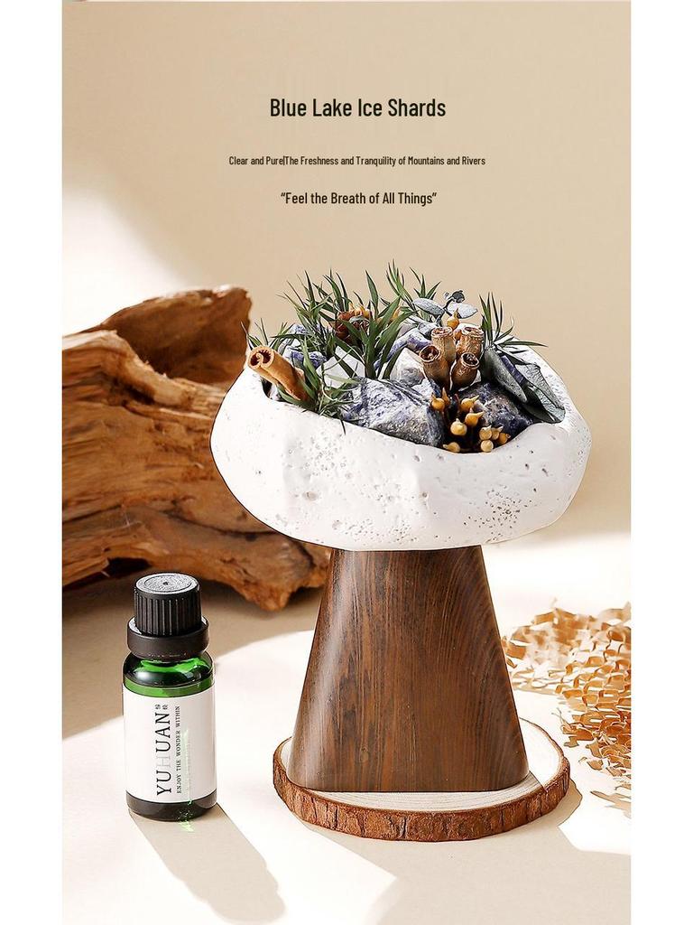 Wilderness Secret Scented Stone Diffuser Gift Set - Indoor Flameless Aroma Ornament for Holidays and Parties