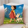 Japanese Anime Movie H-Heidi Pillow Case Fashion Square Pillowcase Bedroom Sofa Room Ins Decoration Leisure