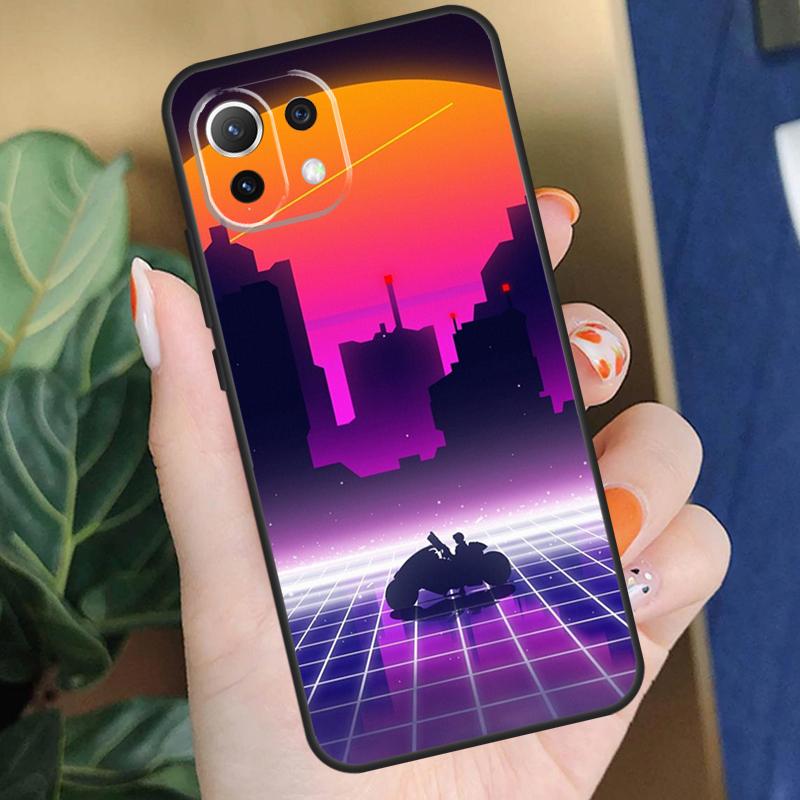 Synthwave 80's Retro Neon vaporwave Case For Xiaomi 17 Pro Max 14 15 Ultra 13T 14T 15T Pro POCO F8 F7 F5 F6 X5 X6 X7 Pro Coque