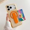 Card Holder Slot Bracket Matte Clear Phone Case For For Iphone 17 16 1 14 13 Pro Max For  Magnetic Shockproof Cover