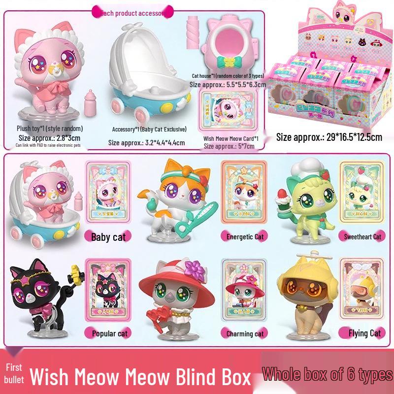 Schönes Kätzchen Plüschtier Prinzessin - Wünsch mir Miau Miau Geburtstagsgeschenk für Mädchen