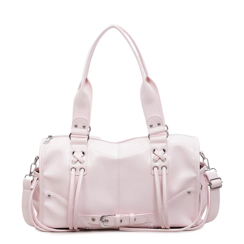 Early Trend Portable Motorcycle Bag Neutral Style New Korean Retro Tote Large Capacity Commuter 38x11x20