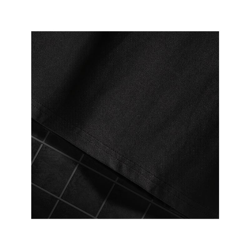 T-shirt Graphique CNA pour Femme Taille Européenne - Noir avec Imprimé Léopard Rose & Motif Électrocardiogramme, Haut Respirant Extensible à Manches Courtes et Col Rond