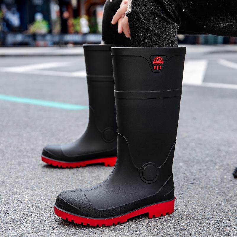 

Smash-proof and stab-proof labor protection rain shoes medium tube men s 38-45 large size rain boots steel head steel sole safety labor protecti 45