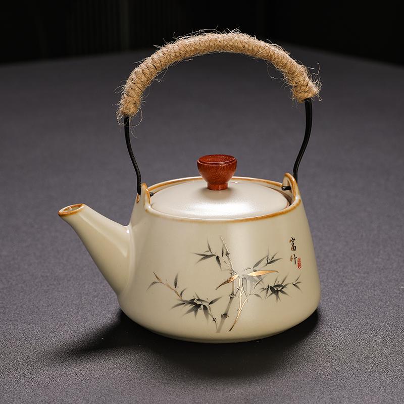 Ru Porcelain Xishi Teapot: Elegant Ceramic for Home Brewing and Gongfu Tea Rituals