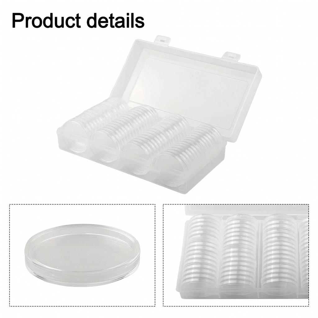 Storage Box Collection Box Case Container Coin Capsule