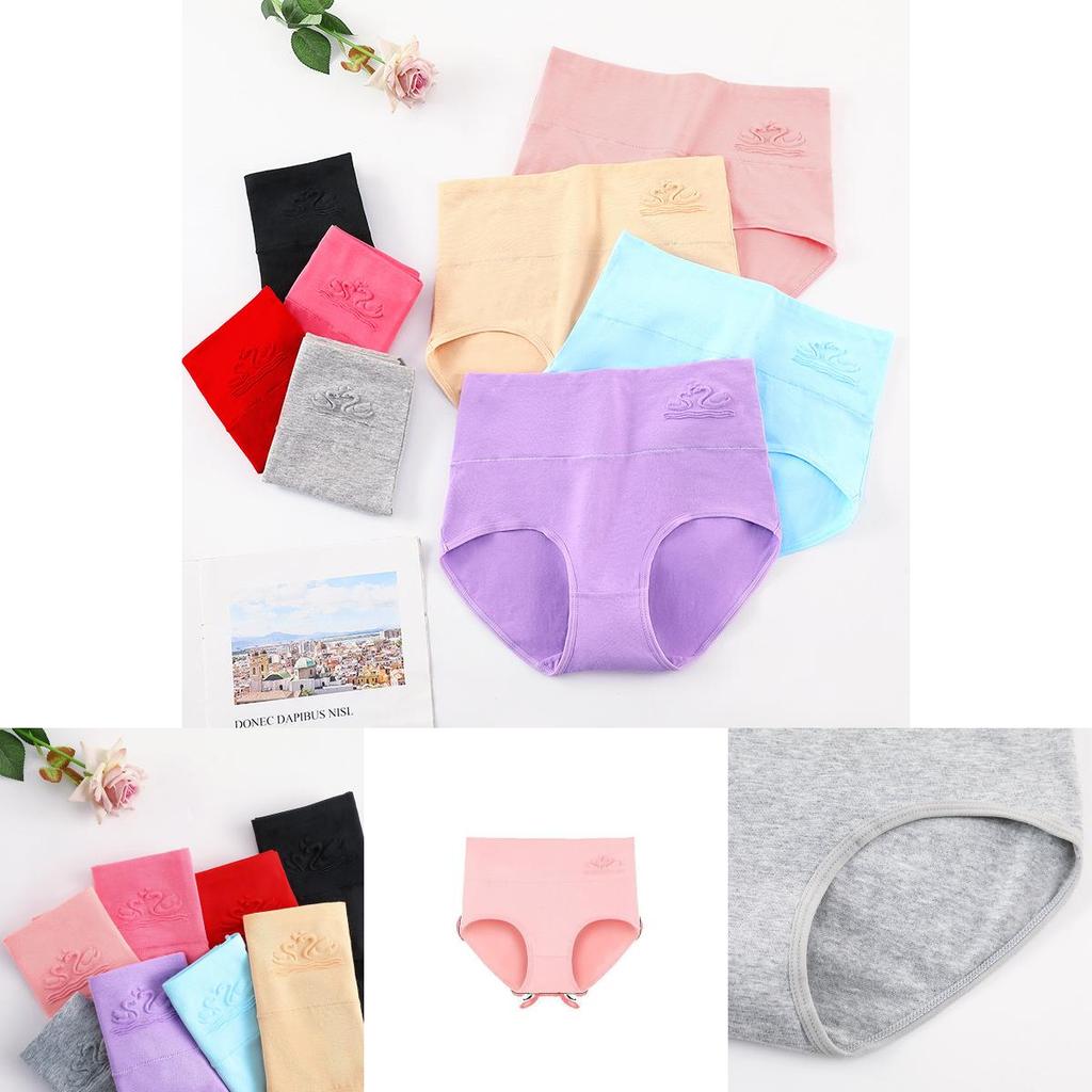 Comfortable High Waist Cotton Plus Size Women's Underwear With Sculpting Breathable Fabric
