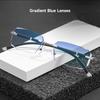 Rimless Anti-Blue Light Reading Glasses Men Women Rhinestone Blocking Blue Llight Eyewear Optical Lenses  De Lectura