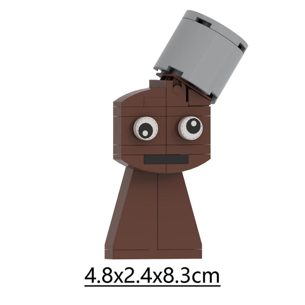 Cross New Rhythm Box Black Monster Music Game Building Block Toy Model