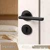 Shengbei Oxidized Aluminum Bedroom Door Lock with Split Handle