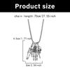 Halloweens Gothic Spiders Skull Pendant Necklace Adjustable Chain Sturdy Alloy Jewelry for Costume Parties