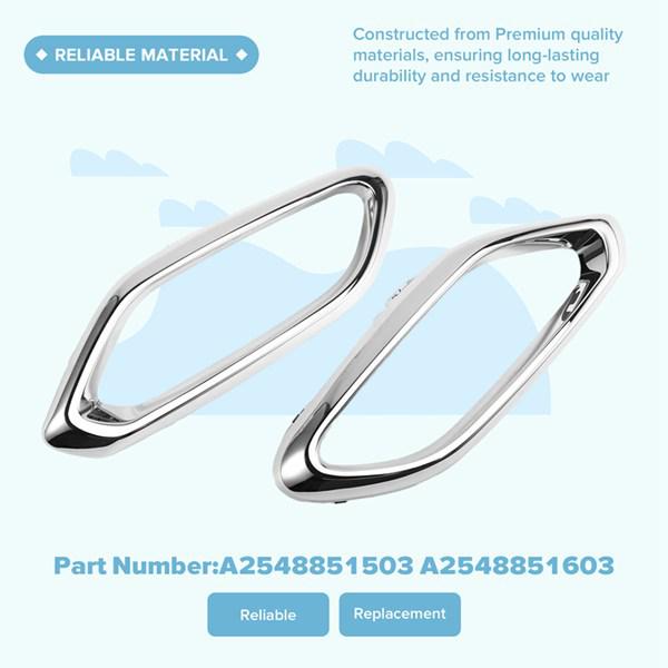 Pair of Exhaust Pipe Covers A2548851503/A2548851603 for Mercedes-Benz W254 GLC260